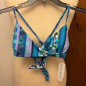NWT Lucky brand swim top size M or S.